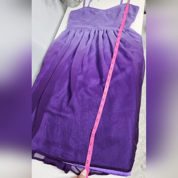 🔥Purple Ruched Spaghetti Strap Sundress - Picture 10 of 10